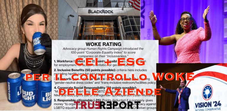 CEI + ESG per il controllo WOKE delle Aziende