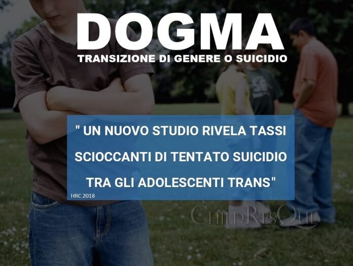 TRANSIZIONE DI GENERE O SUICIDIO