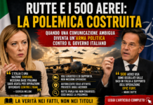 Rutte, i 500 aerei e la polemica costruita: quando una comunicazione ambigua diventa un’arma politica contro il Governo italiano