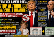 I DETRATTORI “ANTIVACCINISTI” DI TRUMP ADESSO CHE FANNO? L’AMERICA RIDUCE IL CALENDARIO INFANTILE E RIMETTE AL CENTRO LA SCELTA DEI GENITORI