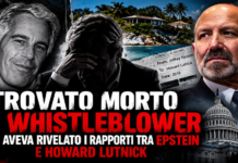 CASO EPSTEIN: Trovato morto il whistleblower che aveva rivelato i rapporti di Howard Lutnick con il finanziere